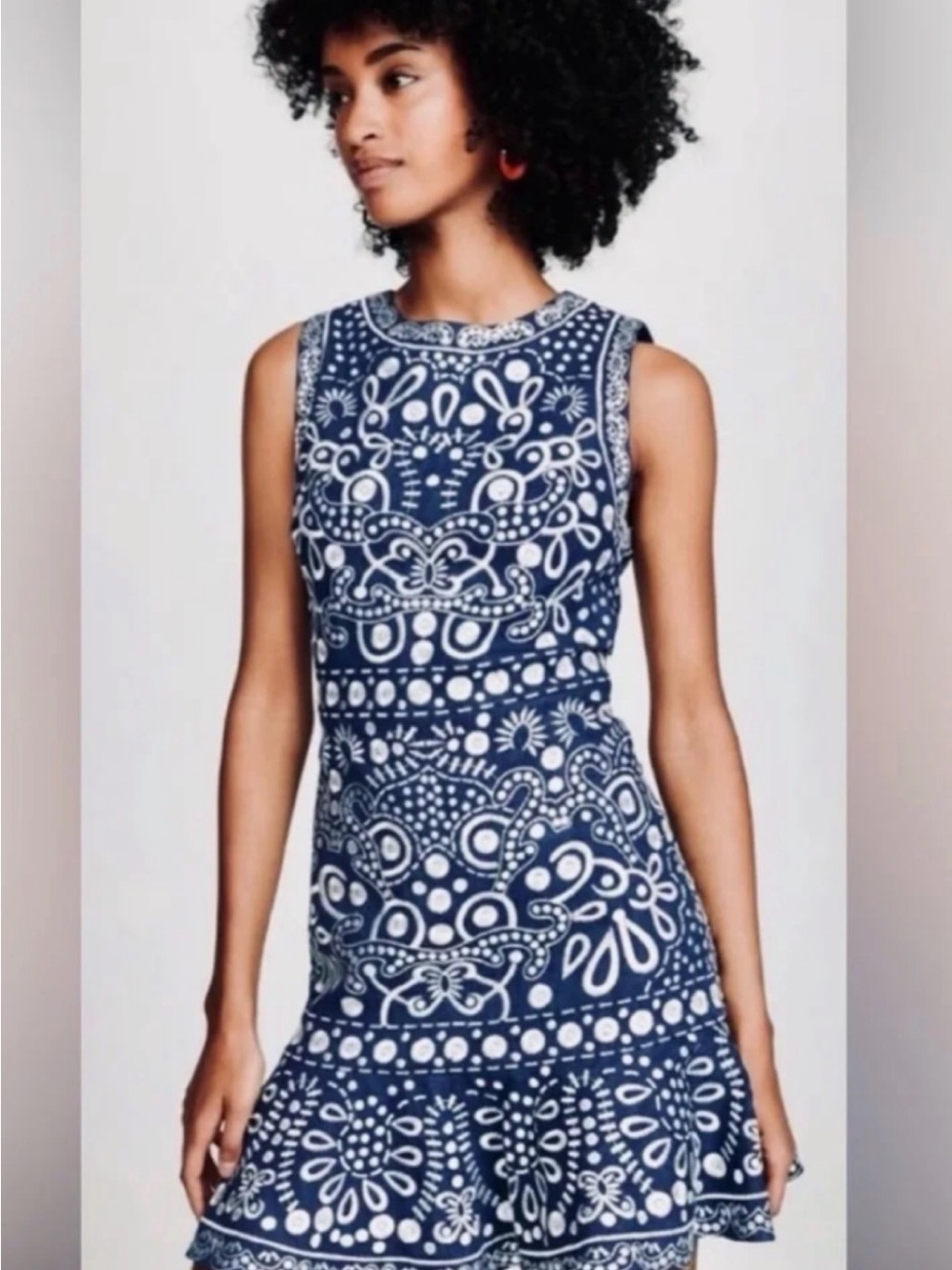 Alice + Olivia Rapunzel Embroidered Denim denim dress